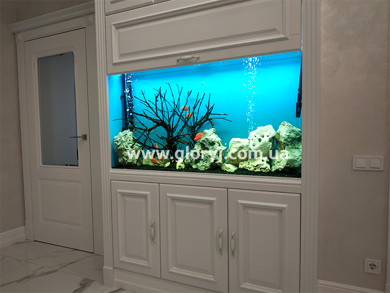 Акваріум в меблевій конструкції