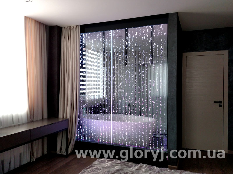 Виготовлення оригінальних світлових бульбашкових перегородок