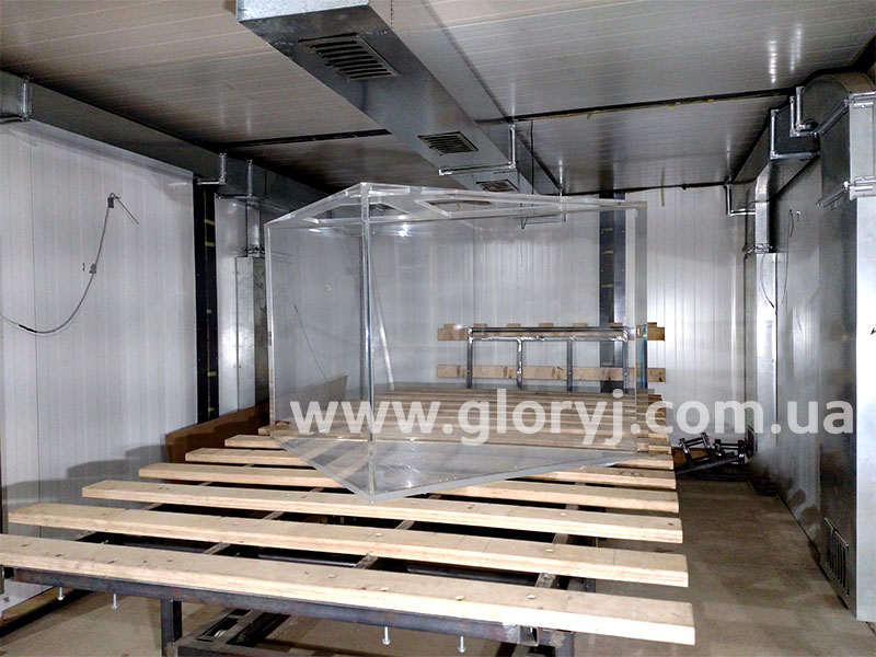 Відпуск та закріплення швів акваріуму з акрилу в конвекційній печі