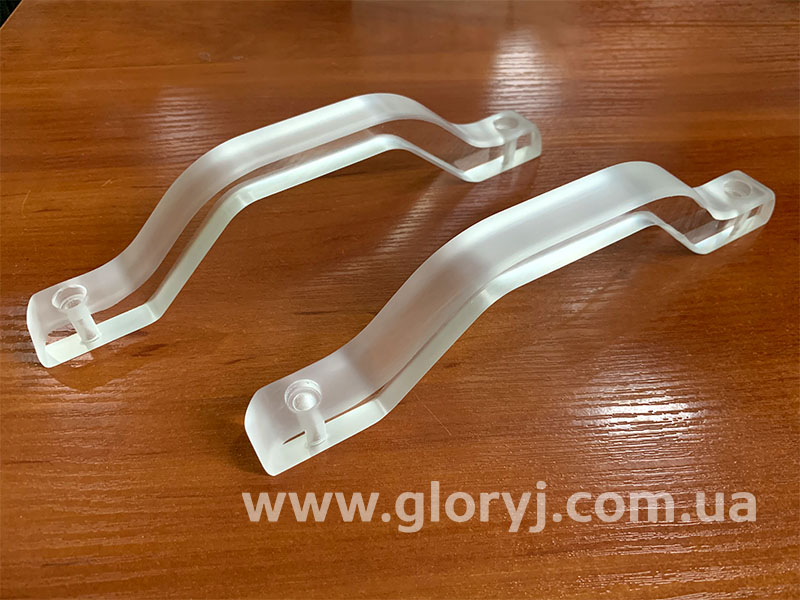 ручок з органічного скла (акрилу) для дверцят душових кабін та інших конструкцій